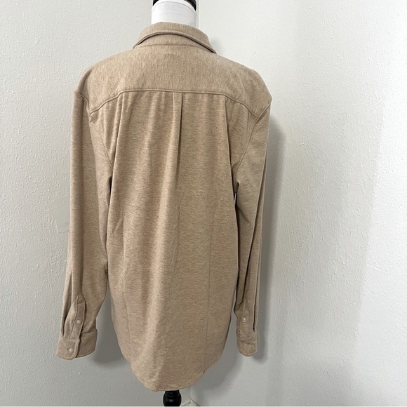 Kenneth Cole Mens Large Techni-Cole Button Up Knit Preppy Pockets Super Soft NWT - Picture 5 of 8